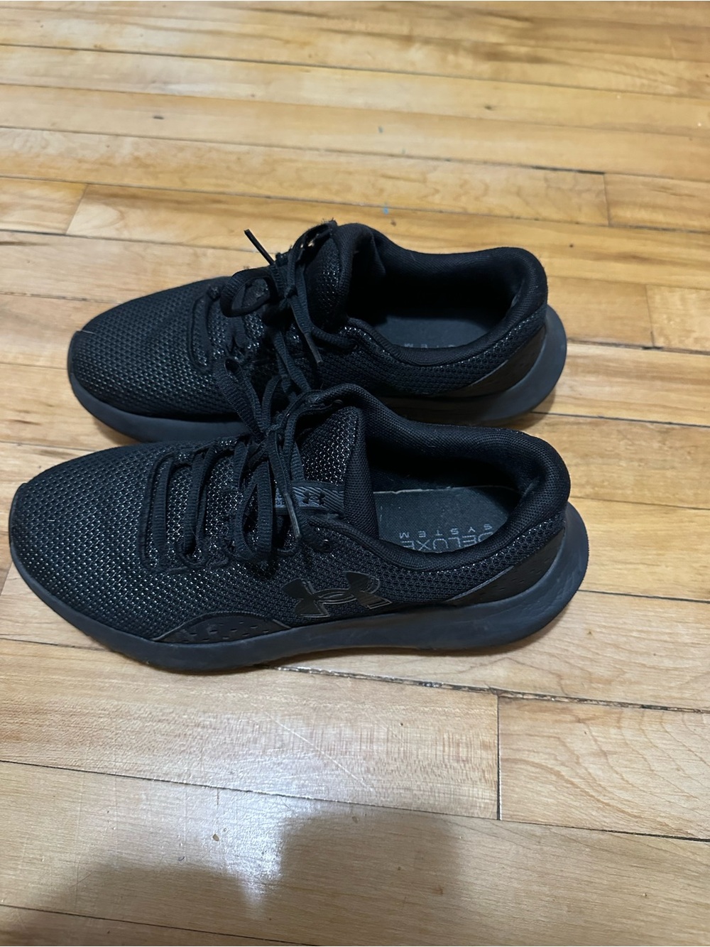Under Armour Black Mesh Athletic Sneakers Women Size 9.5